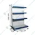 Premium Quality 4 Shelves (5 x 3 Feet) End Cap Rack